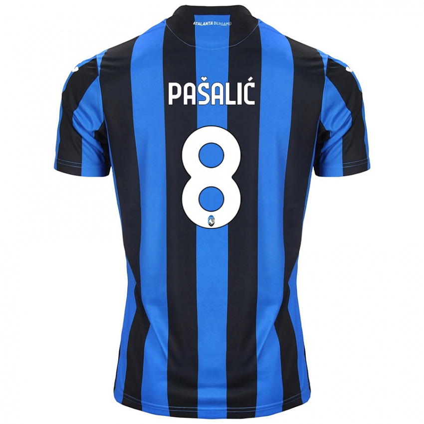 Kinderen Mario Pasalic #8 Blauw Zwart Thuisshirt Thuistenue 2024/25 T-Shirt