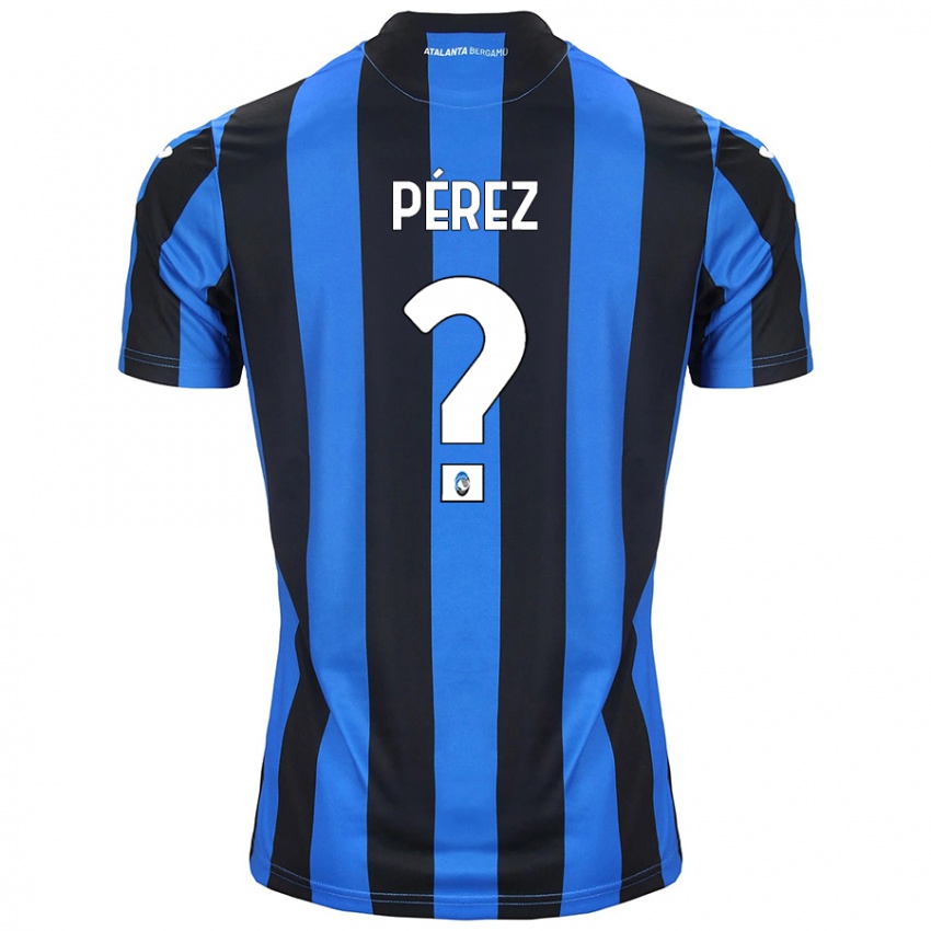 Kinderen David Pérez #0 Blauw Zwart Thuisshirt Thuistenue 2024/25 T-Shirt