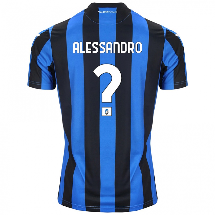 Kinderen Alessandro Rinaldi #0 Blauw Zwart Thuisshirt Thuistenue 2024/25 T-Shirt