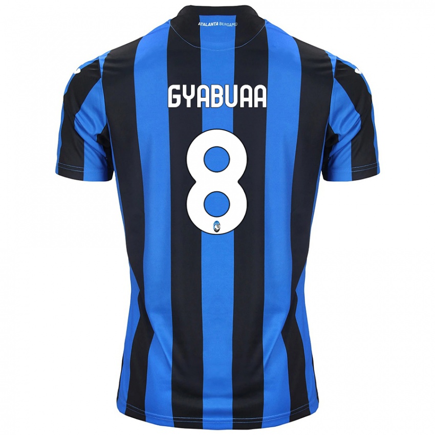 Kinderen Emmanuel Gyabuaa #8 Blauw Zwart Thuisshirt Thuistenue 2024/25 T-Shirt