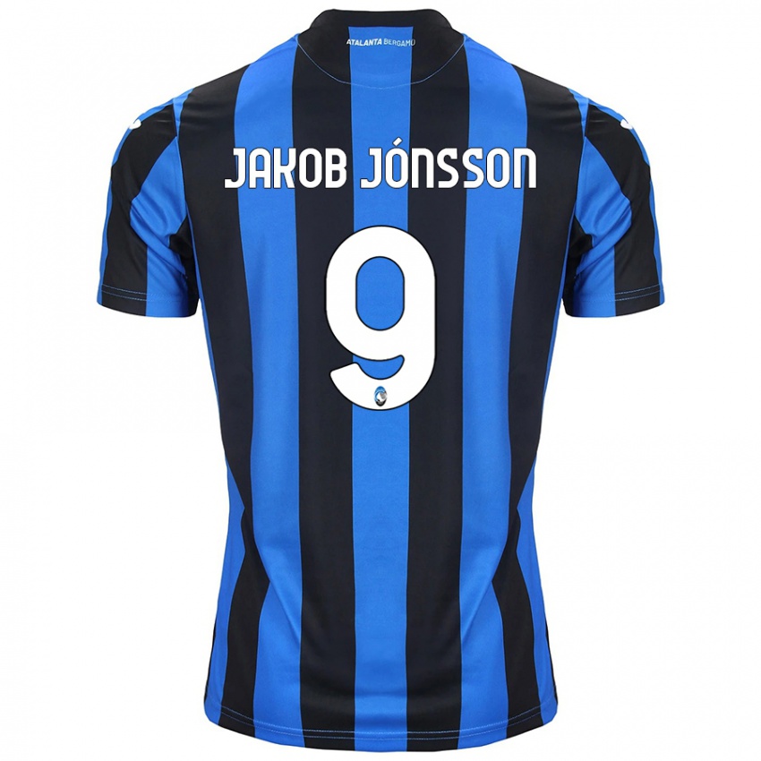 Kinderen Birkir Jakob Jónsson #9 Blauw Zwart Thuisshirt Thuistenue 2024/25 T-Shirt