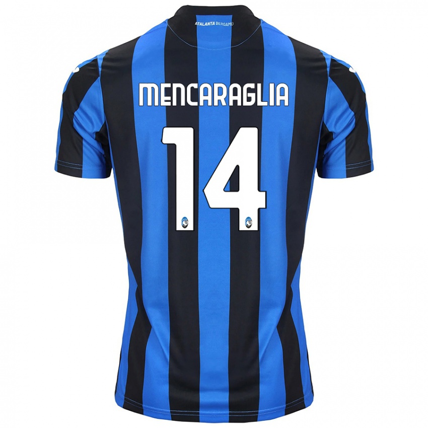 Kinderen Filippo Mencaraglia #14 Blauw Zwart Thuisshirt Thuistenue 2024/25 T-Shirt