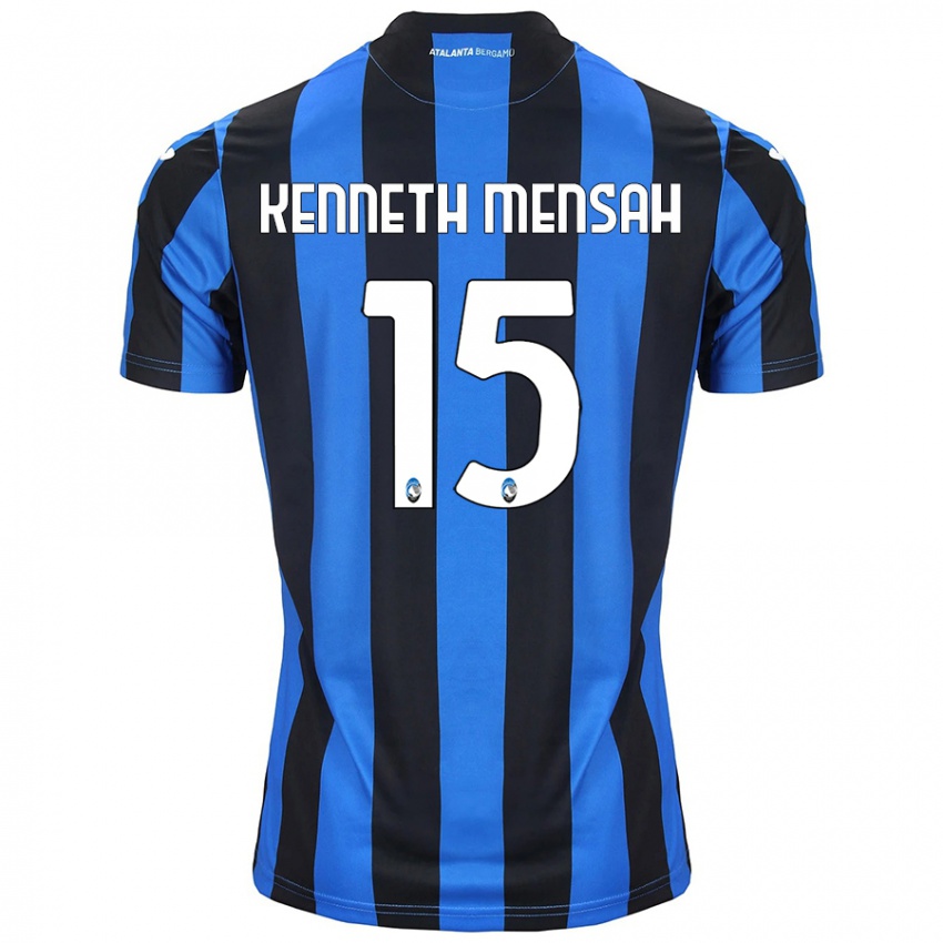 Kinderen Anthony Kenneth Mensah #15 Blauw Zwart Thuisshirt Thuistenue 2024/25 T-Shirt