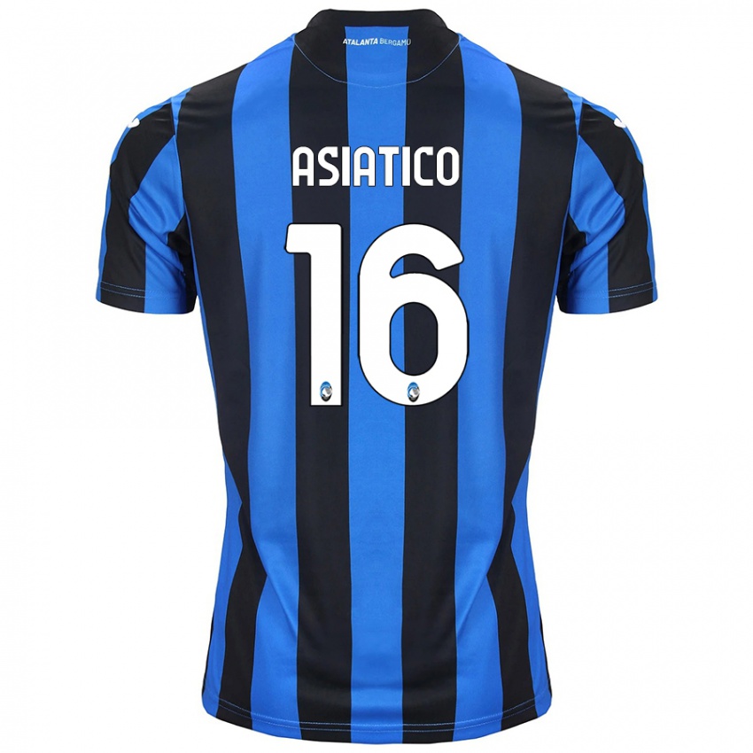 Kinderen Pietro Asiatico #16 Blauw Zwart Thuisshirt Thuistenue 2024/25 T-Shirt