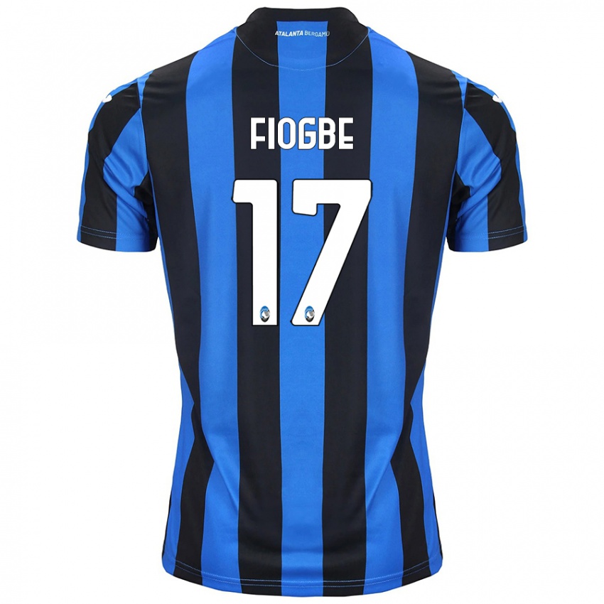 Kinderen Candas Fiogbe #17 Blauw Zwart Thuisshirt Thuistenue 2024/25 T-Shirt