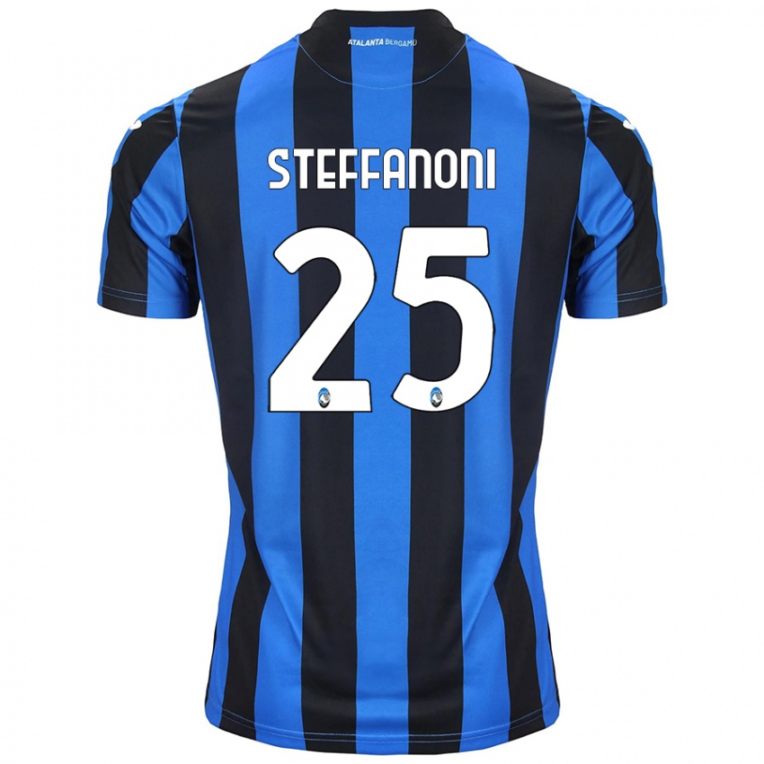 Kinderen Federico Steffanoni #25 Blauw Zwart Thuisshirt Thuistenue 2024/25 T-Shirt