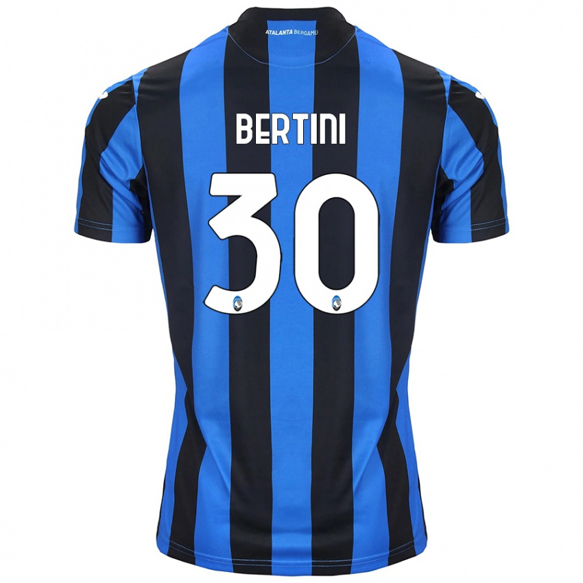 Kinderen Tommaso Bertini #30 Blauw Zwart Thuisshirt Thuistenue 2024/25 T-Shirt