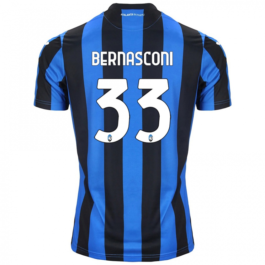 Kinderen Lorenzo Bernasconi #33 Blauw Zwart Thuisshirt Thuistenue 2024/25 T-Shirt