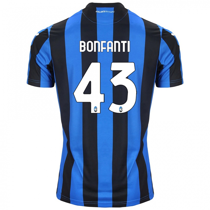 Kinderen Giovanni Bonfanti #43 Blauw Zwart Thuisshirt Thuistenue 2024/25 T-Shirt