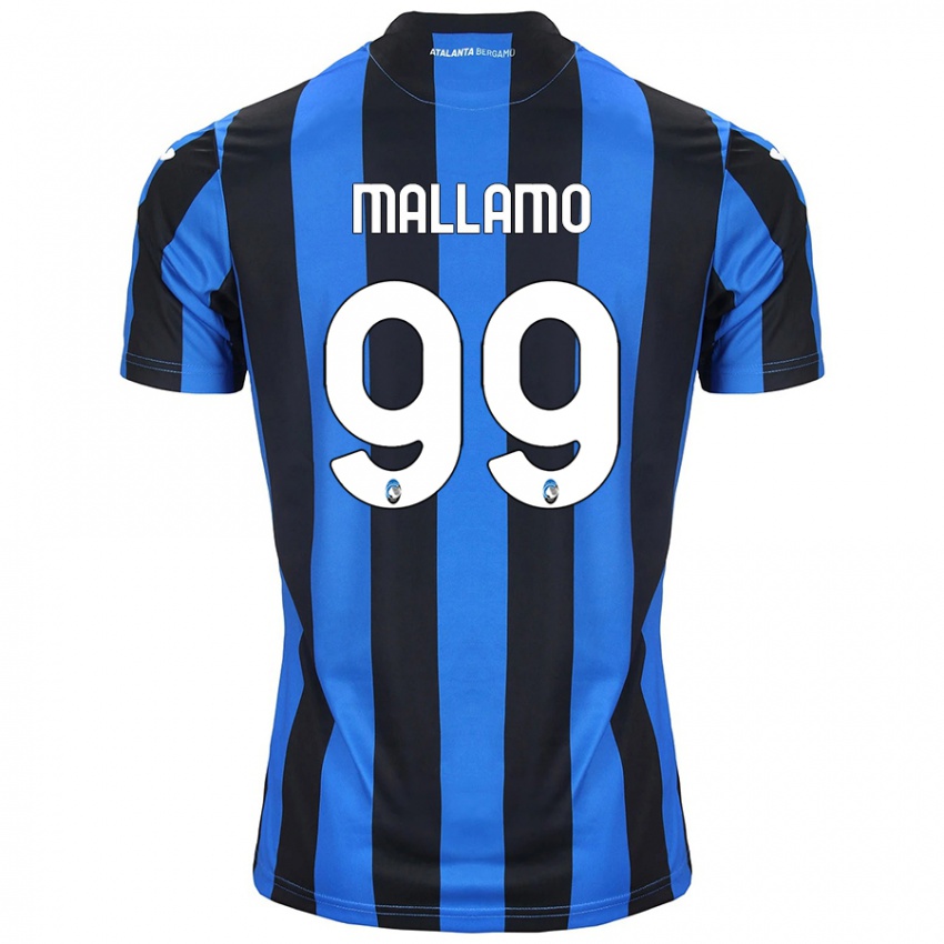 Kinderen Alessandro Mallamo #99 Blauw Zwart Thuisshirt Thuistenue 2024/25 T-Shirt