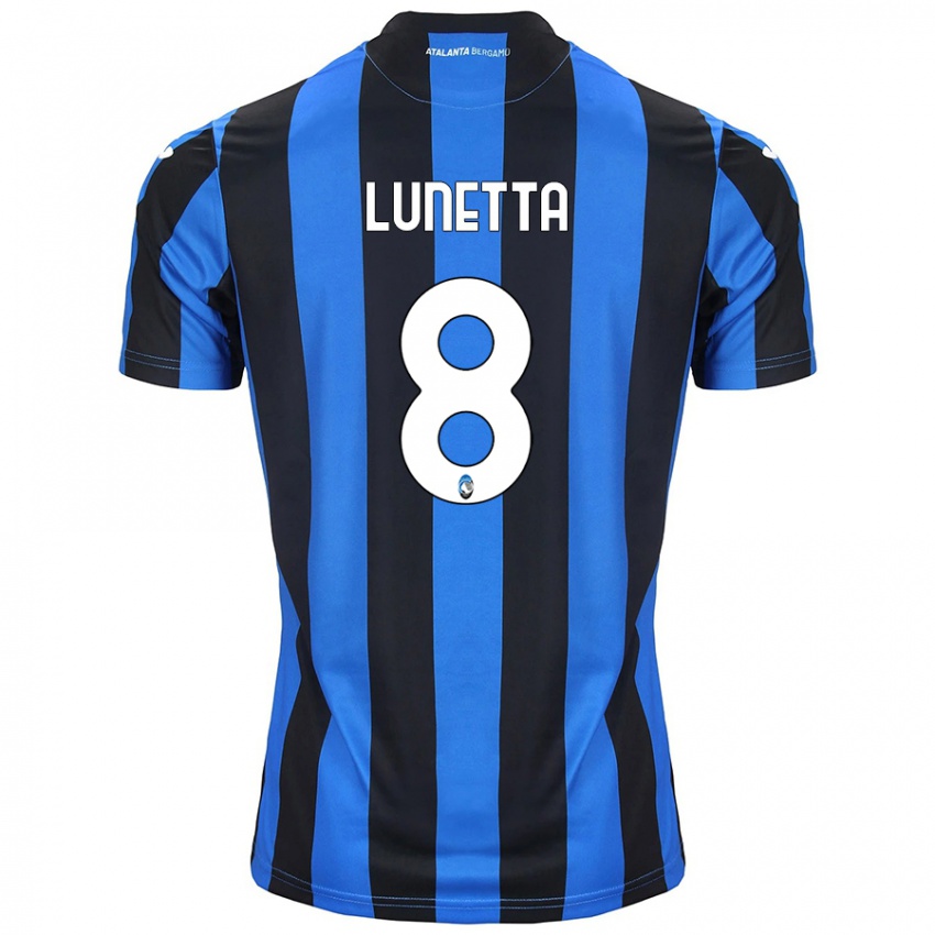 Kinderen Gabriel Lunetta #8 Blauw Zwart Thuisshirt Thuistenue 2024/25 T-Shirt