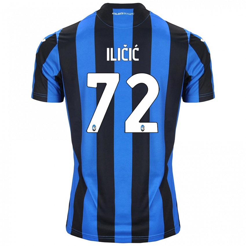 Kinderen Josip Ilicic #72 Blauw Zwart Thuisshirt Thuistenue 2024/25 T-Shirt