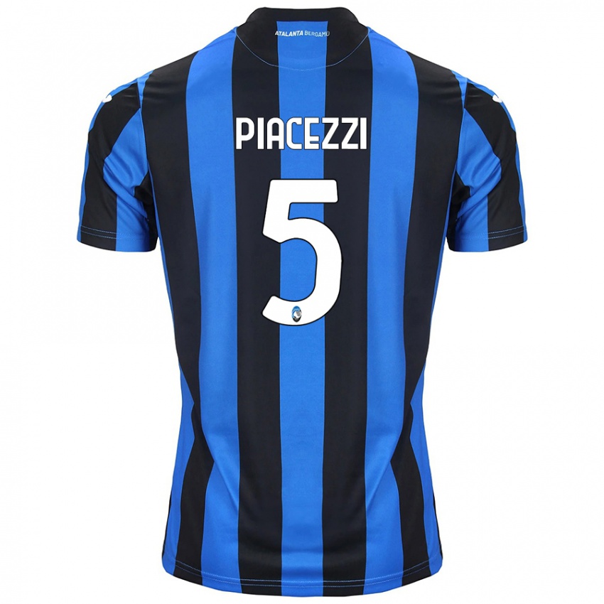 Kinderen Eleonora Piacezzi #5 Blauw Zwart Thuisshirt Thuistenue 2024/25 T-Shirt