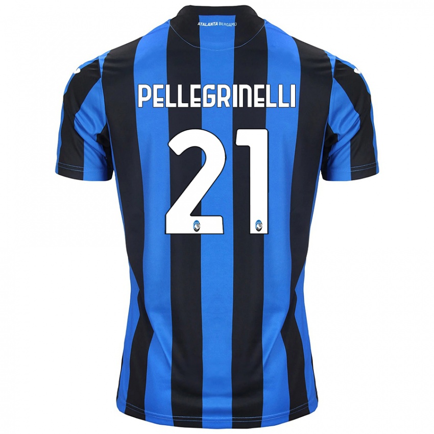 Kinderen Giorgia Pellegrinelli #21 Blauw Zwart Thuisshirt Thuistenue 2024/25 T-Shirt