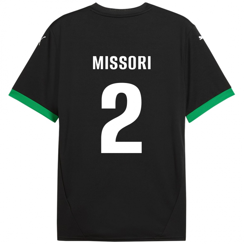 Kinderen Filippo Missori #2 Zwart Donkergroen Thuisshirt Thuistenue 2024/25 T-Shirt