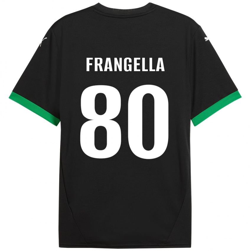 Kinderen Christian Frangella #80 Zwart Donkergroen Thuisshirt Thuistenue 2024/25 T-Shirt