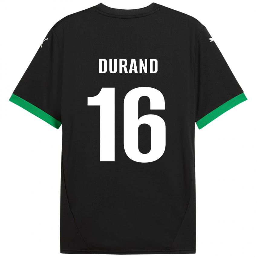 Kinderen Solène Durand #16 Zwart Donkergroen Thuisshirt Thuistenue 2024/25 T-Shirt