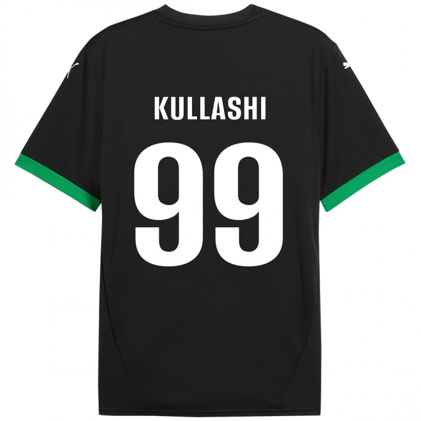 Kinderen Loreta Kullashi #99 Zwart Donkergroen Thuisshirt Thuistenue 2024/25 T-Shirt