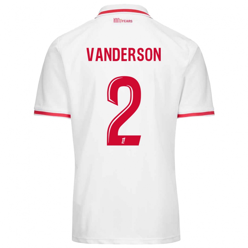 Kinderen Vanderson #2 Wit Rood Thuisshirt Thuistenue 2024/25 T-Shirt