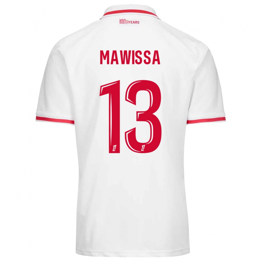 Kinderen Christian Mawissa Elebi #13 Wit Rood Thuisshirt Thuistenue 2024/25 T-Shirt