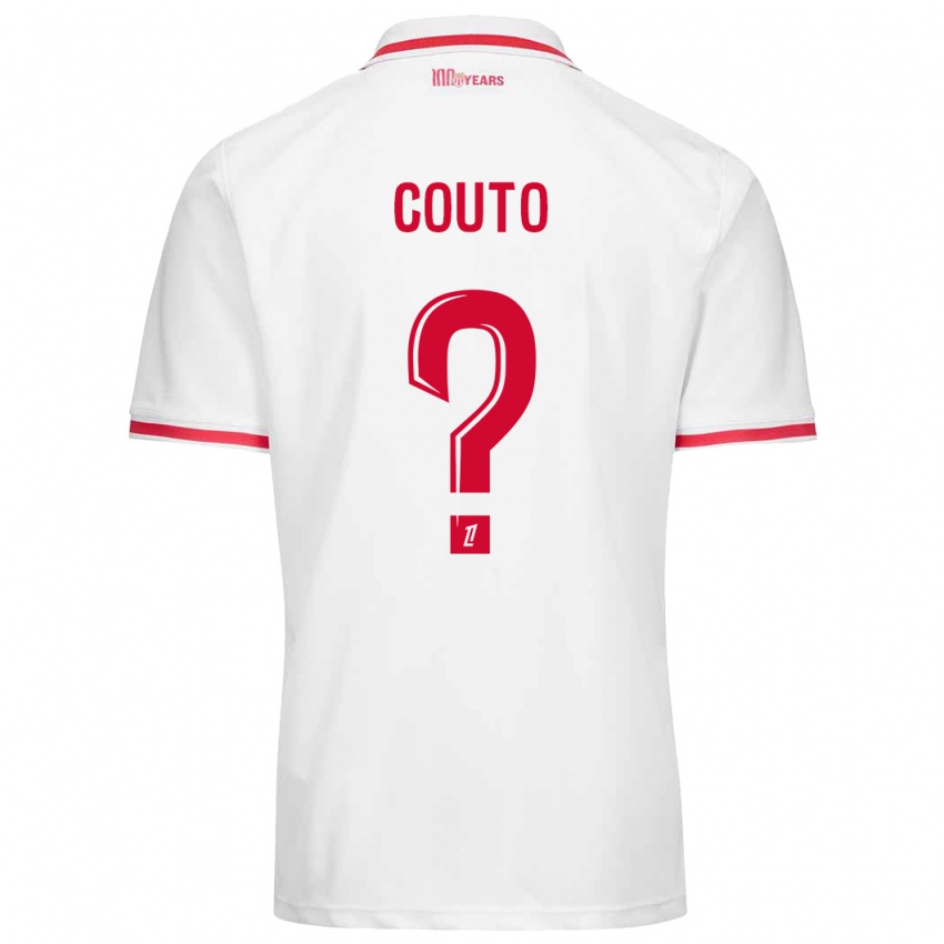 Kinderen Enzo Couto #0 Wit Rood Thuisshirt Thuistenue 2024/25 T-Shirt