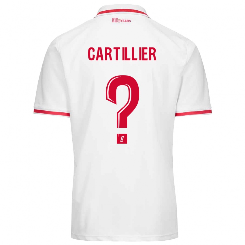 Kinderen Antonin Cartillier #0 Wit Rood Thuisshirt Thuistenue 2024/25 T-Shirt