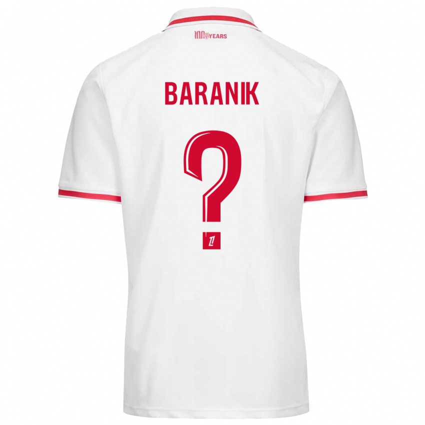 Kinderen Florian Baranik #0 Wit Rood Thuisshirt Thuistenue 2024/25 T-Shirt