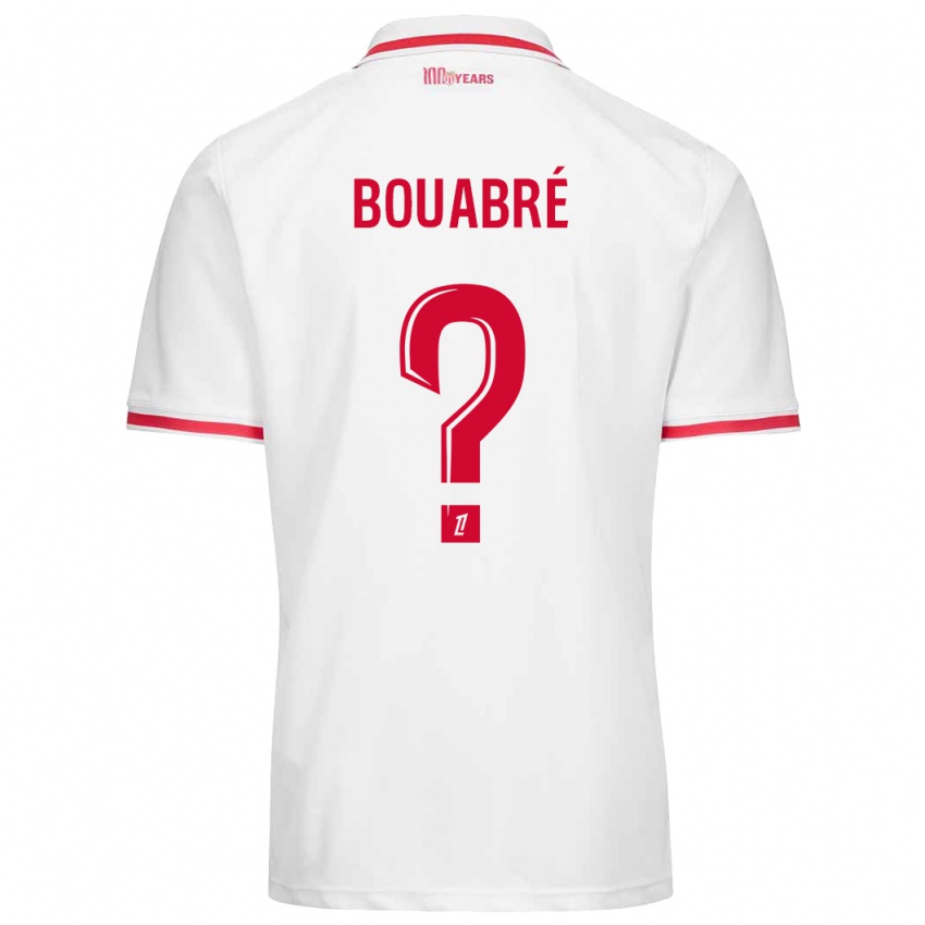 Kinderen Saïmon Bouabré #0 Wit Rood Thuisshirt Thuistenue 2024/25 T-Shirt