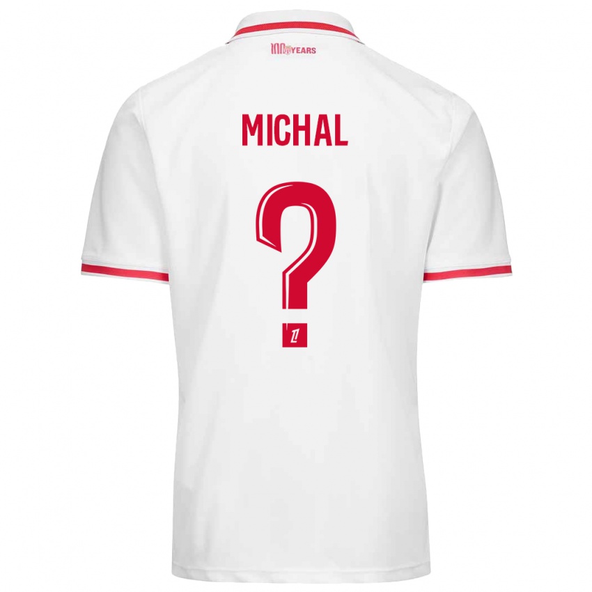 Kinderen Lucas Michal #0 Wit Rood Thuisshirt Thuistenue 2024/25 T-Shirt