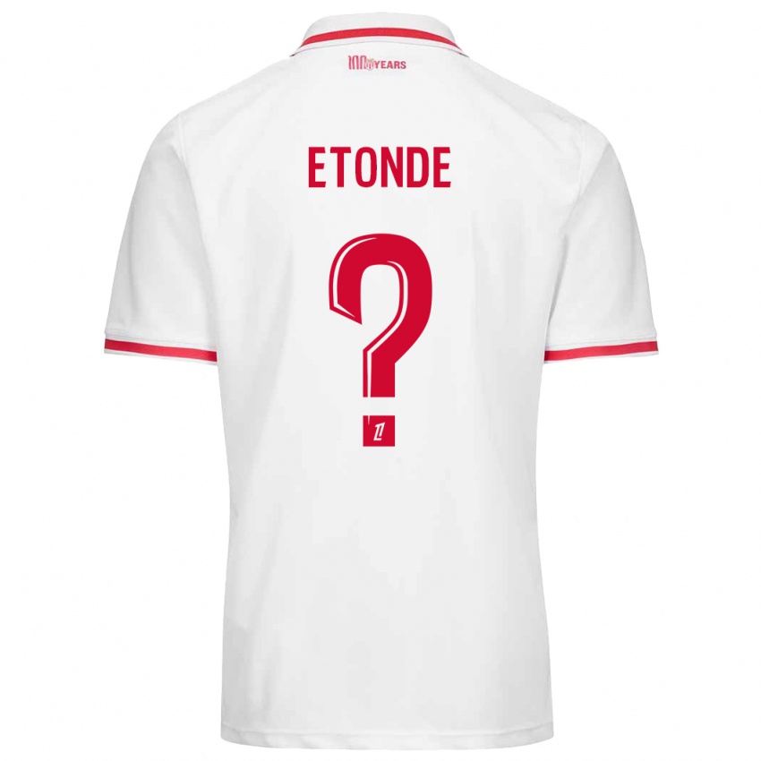 Kinderen Romaric Etonde #0 Wit Rood Thuisshirt Thuistenue 2024/25 T-Shirt