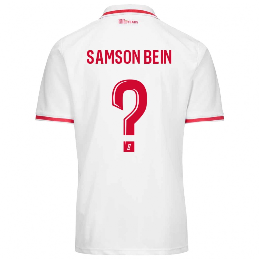 Kinderen Sirak Samson Bein #0 Wit Rood Thuisshirt Thuistenue 2024/25 T-Shirt