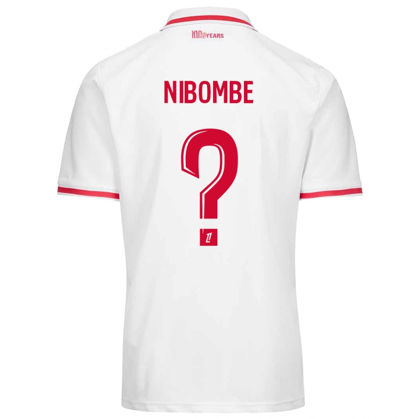 Kinderen Samuel Nibombe #0 Wit Rood Thuisshirt Thuistenue 2024/25 T-Shirt