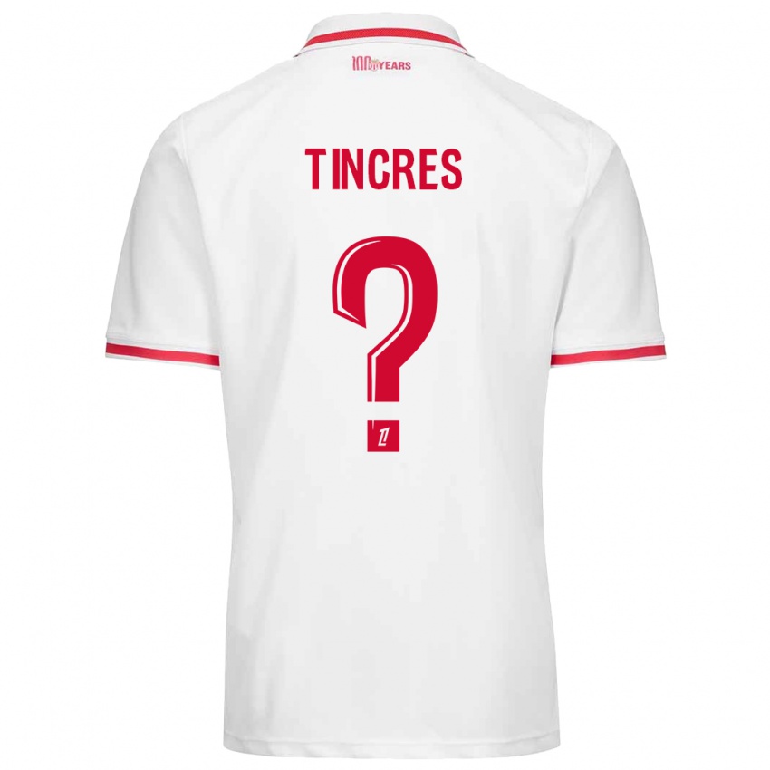 Kinderen Joan Tincres #0 Wit Rood Thuisshirt Thuistenue 2024/25 T-Shirt