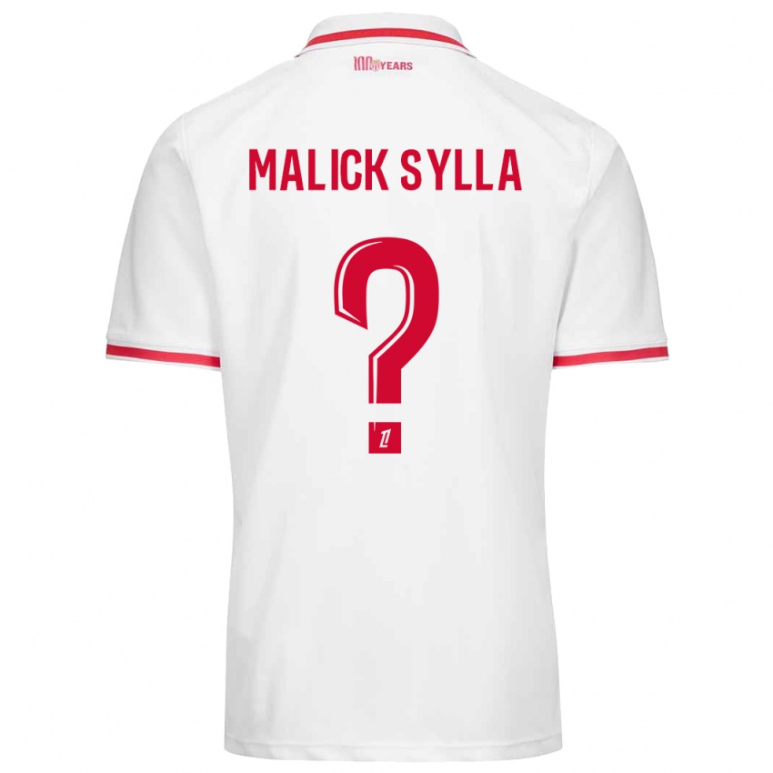 Kinderen Malick Sylla #0 Wit Rood Thuisshirt Thuistenue 2024/25 T-Shirt