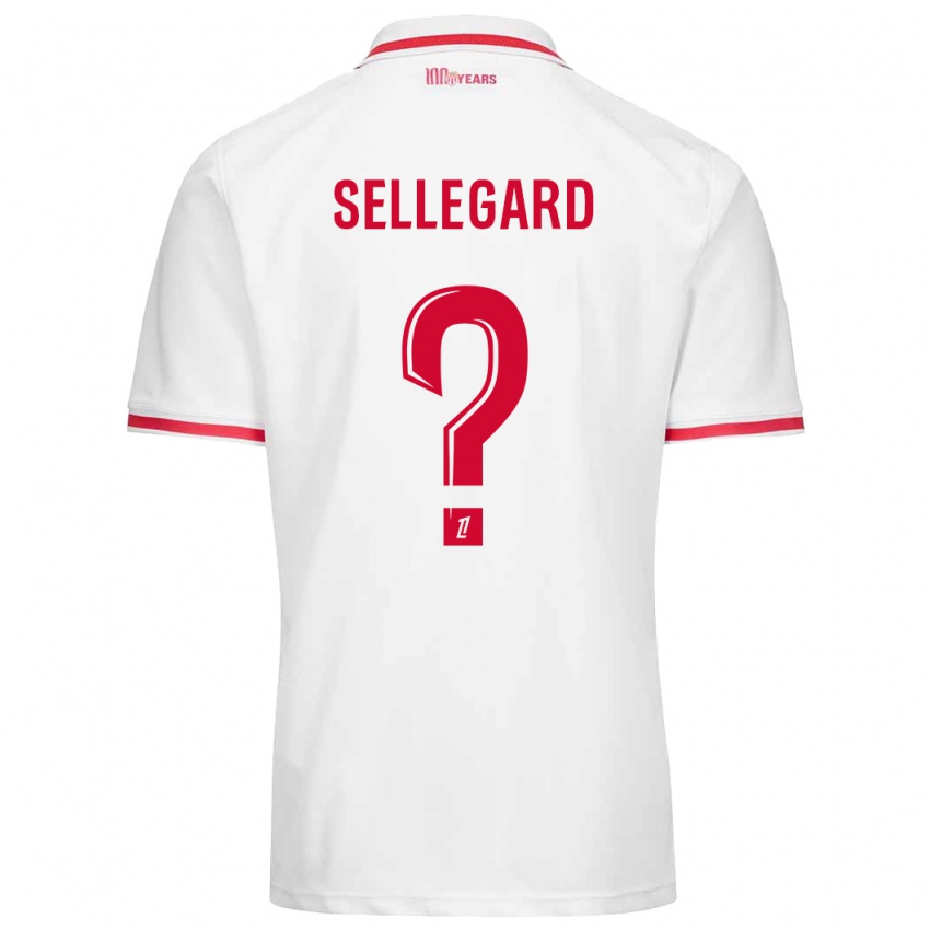 Kinderen Alexander Sellegard #0 Wit Rood Thuisshirt Thuistenue 2024/25 T-Shirt