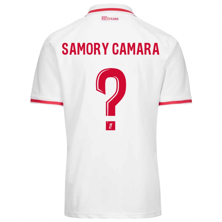 Kinderen Verges Samory Camara #0 Wit Rood Thuisshirt Thuistenue 2024/25 T-Shirt