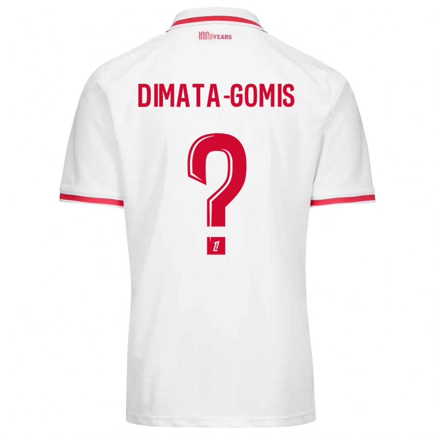 Kinderen Kamron Dimata-Gomis #0 Wit Rood Thuisshirt Thuistenue 2024/25 T-Shirt