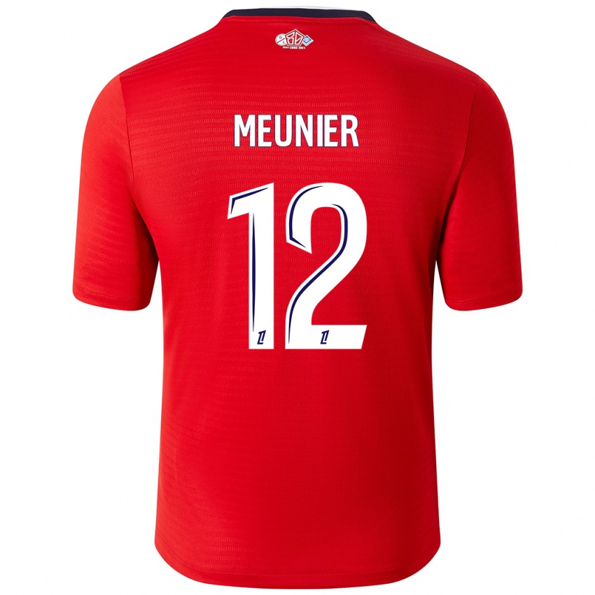 Kinderen Thomas Meunier #12 Rood Wit Thuisshirt Thuistenue 2024/25 T-Shirt