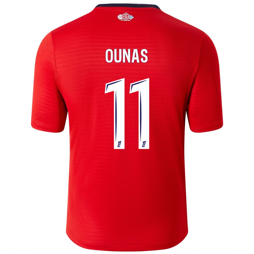 Kinderen Adam Ounas #11 Rood Wit Thuisshirt Thuistenue 2024/25 T-Shirt