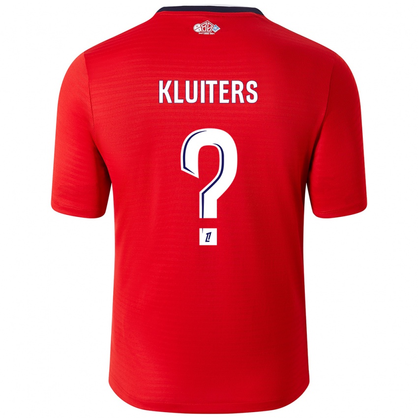 Kinderen Luuk Kluiters #0 Rood Wit Thuisshirt Thuistenue 2024/25 T-Shirt