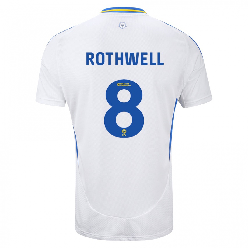 Kinderen Joe Rothwell #8 Wit Blauw Thuisshirt Thuistenue 2024/25 T-Shirt