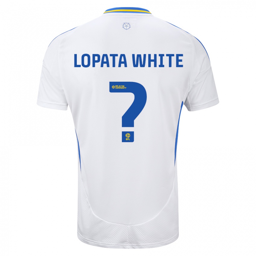 Kinderen Reuben Lopata-White #0 Wit Blauw Thuisshirt Thuistenue 2024/25 T-Shirt