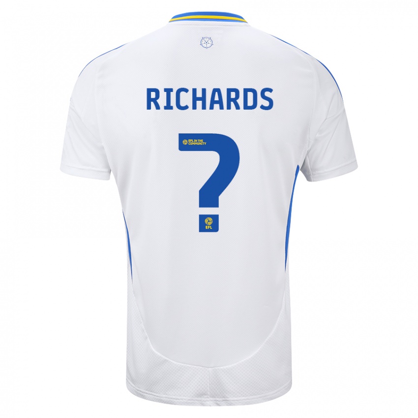 Kinderen Joe Richards #0 Wit Blauw Thuisshirt Thuistenue 2024/25 T-Shirt