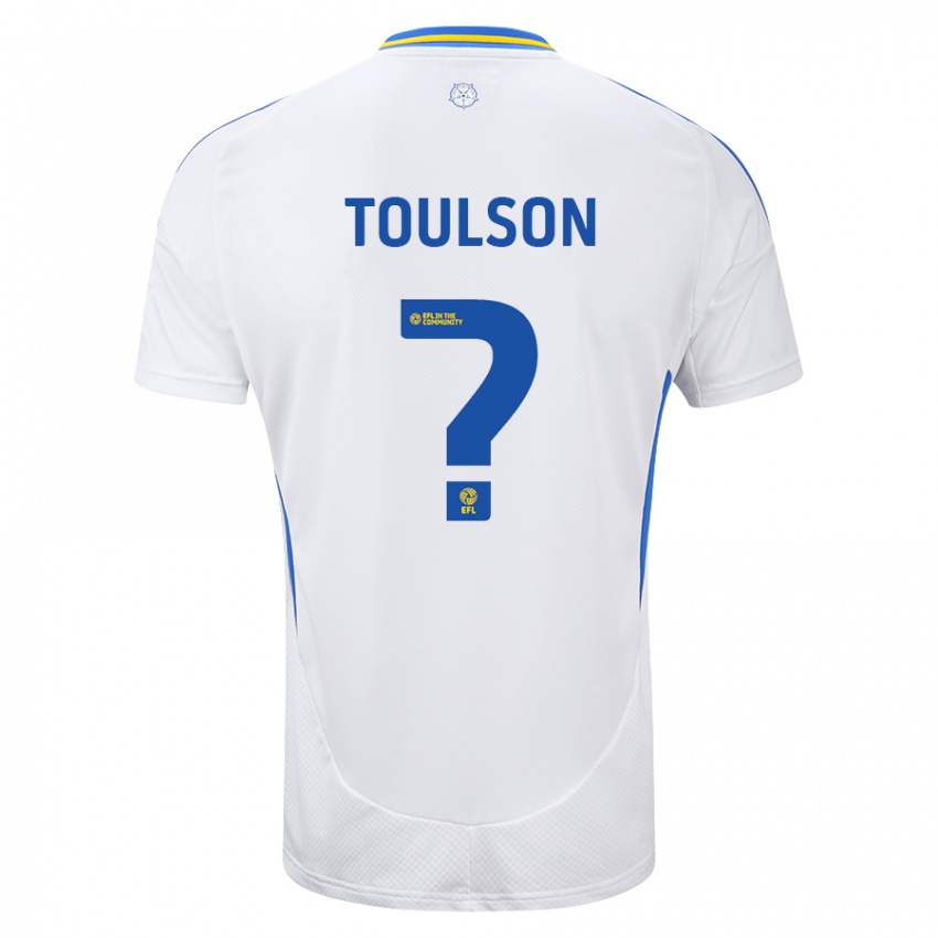 Kinderen Daniel Toulson #0 Wit Blauw Thuisshirt Thuistenue 2024/25 T-Shirt