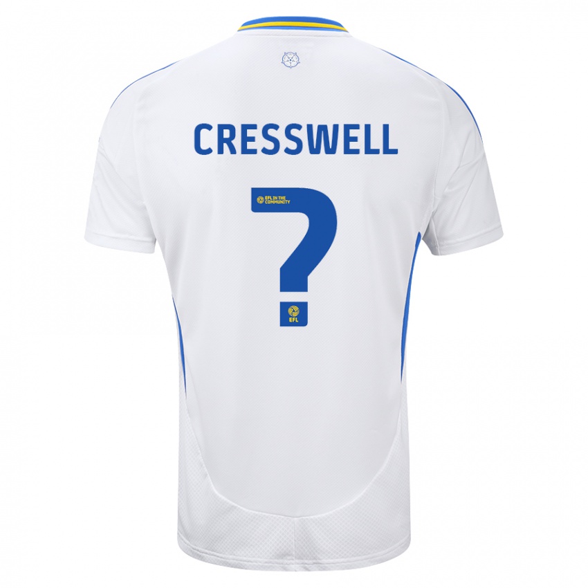 Kinderen Alfie Cresswell #0 Wit Blauw Thuisshirt Thuistenue 2024/25 T-Shirt