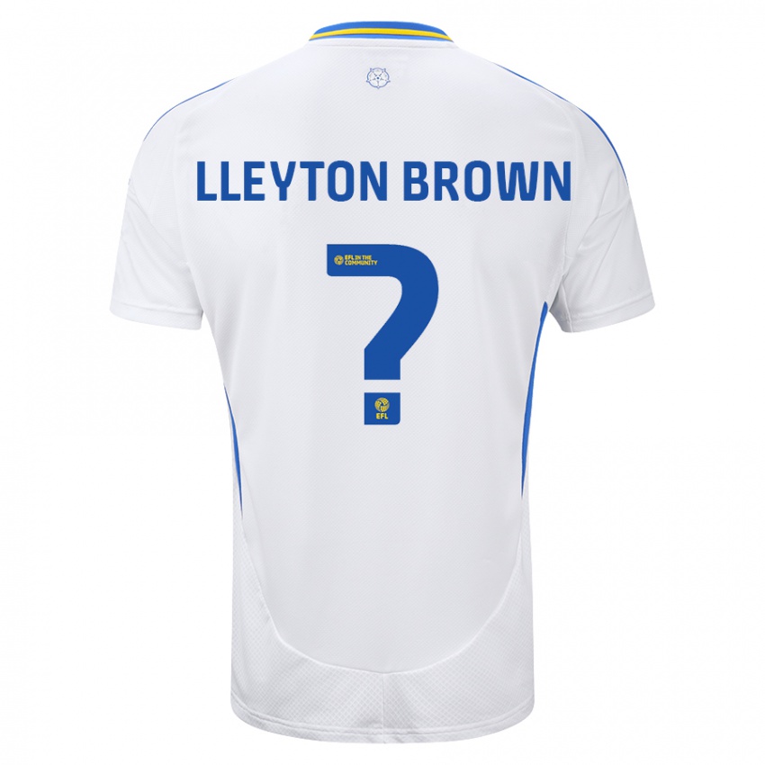 Kinderen Lleyton Brown #0 Wit Blauw Thuisshirt Thuistenue 2024/25 T-Shirt