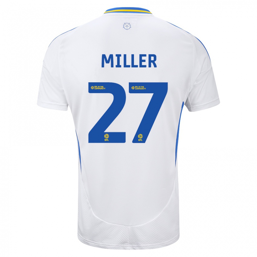 Kinderen Amari Miller #27 Wit Blauw Thuisshirt Thuistenue 2024/25 T-Shirt