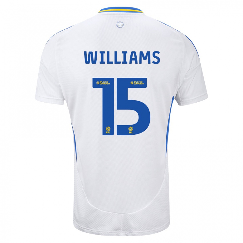 Kinderen Paige Williams #15 Wit Blauw Thuisshirt Thuistenue 2024/25 T-Shirt