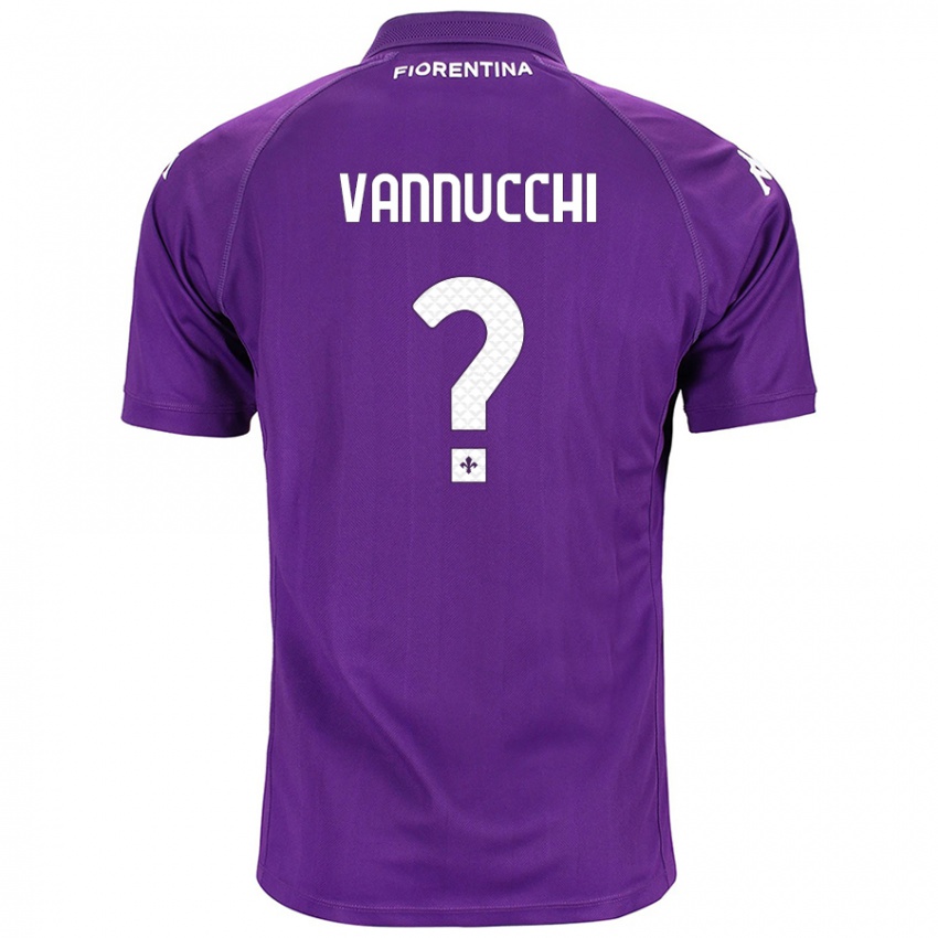 Kinderen Tommaso Vannucchi #0 Paars Thuisshirt Thuistenue 2024/25 T-Shirt