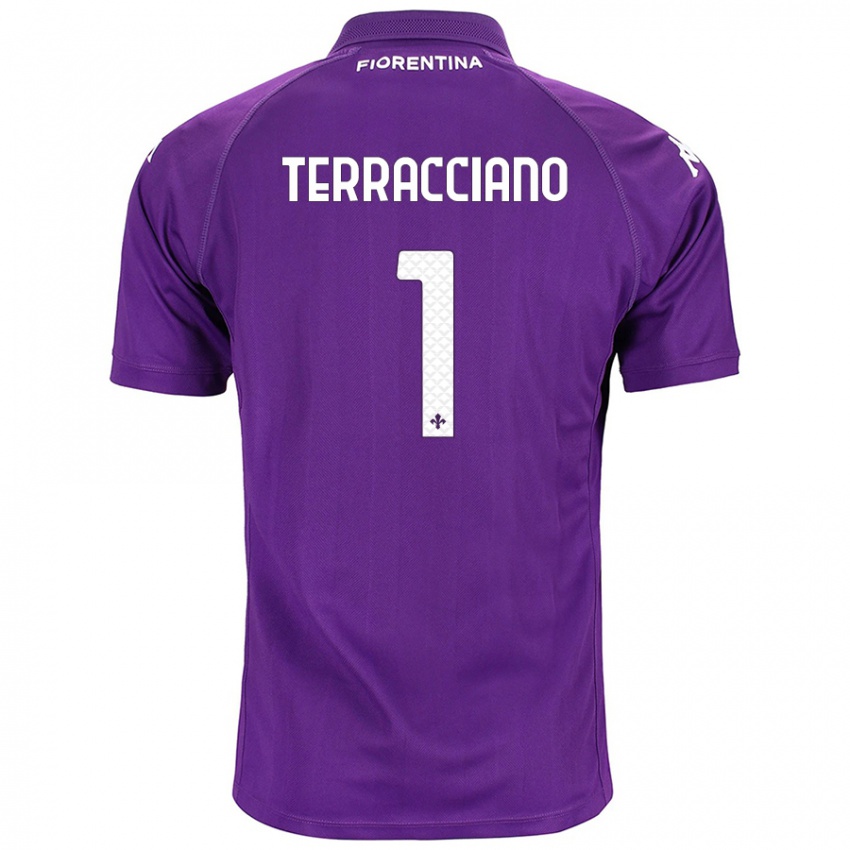 Kinderen Pietro Terracciano #1 Paars Thuisshirt Thuistenue 2024/25 T-Shirt